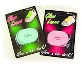 glow in the dark shoe laces pink by Dzine
