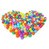 50個Ball PitカラフルソフトOceanプラスチックボール – カラフルな楽しいフタル酸フリーBPAフリーCrush Proofボールソフトプラスチックair-filled海洋ボールPlayba