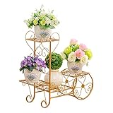 ZJM-flower stand アイアンレトロフラワースタンドハート型ポットラック (サイズ さいず : S s)