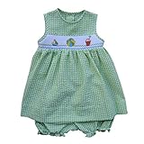 Carriage Boutique DRESS ベビー・ガールズ US サイズ: 3 Months カラー: グリーン