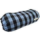 Jolie・Joie 抱っこ紐(だっこひも）収納カバー【裏生地ボーダー】 リバーシブル(ボーダー×ギンガム水色) 日本製 シッカリ生地