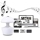 USB充電LEDナイトライトサウンドボックス、Loudspeakerボックスライトオフィス寝室のベッドサイドランプ