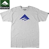 エメリカ EMERICA ユース TシャツTRIANGLE 7.0 YOUTH TEEヘザー グレーNO19 Sサイズ