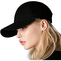 Amazon.co.jp: [VARZAR] Label visor over fit ball cap Black