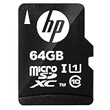 HP microSDXCカード 64GB UHS-I 対応 フルHD 高速ビデオ 単品 (最大読出スピード 80MB/s)バルク + 透明ケース (本体のみ、外包装なし、SDアダプターなし)HP64GBSMU1BPP