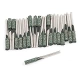 uxcell 軸付き砥石　研磨　ルーター　研削ヘッド　研磨ビット　円筒状ヘッド　ポイントマウント　4mm　メタルシャフト　20個