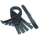 RKC 伸縮型 固定ベルト 2cm × 50cm (5本) 黒 : 042IC
