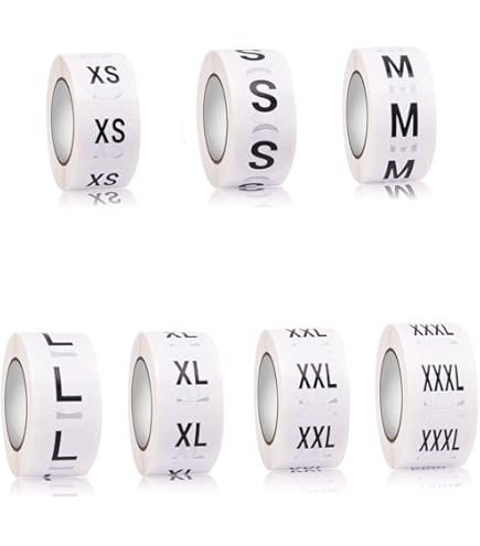 シール サイズラベル ハンドメイド 事務用品 サイズシール XL 500枚 Amazon | サイズ シール 業務用 S M L XL 4サイズ 計2000枚