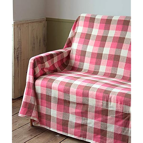 Amazon｜PL マルチカバー キーストーン ニューチェック レッド/ブルー