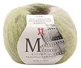 ハマナカ 手編み毛糸 モヘアメモワール 並太 Col.10 マルチ 系 約25ｇ140ｍ 2538