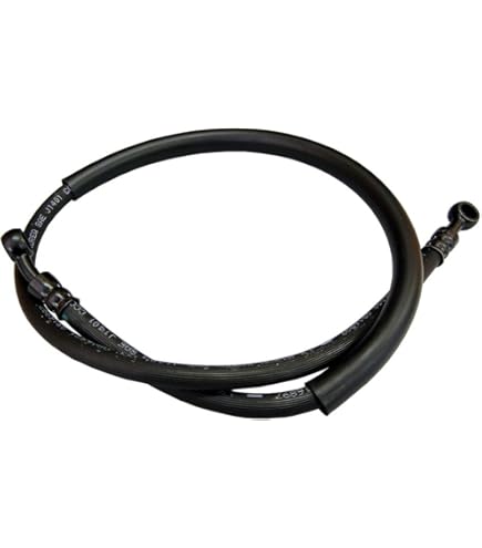 50cm/500mm ラバーブレーキホース クラッチホース 純正風 フロント リア 兼用 ゴムホース ブラック 角度ストレート＆20°油圧