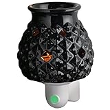 Westinghouse Fragrance Warmer, Embossed Diamond Ceramic, 1 Piece Promotional Vanilla Scented Disc [並