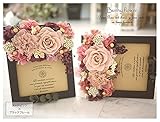 Bunny flower【ステラ】《ブラック×ヌードピンク》プリザーブドフラワー 、フォトフレーム、写真立て
