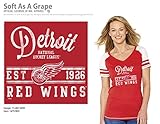 NHL Detroit Red WingsレディースクルーネックT、レッド、XL