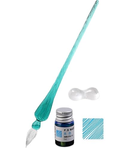 Amazon | [モコシャレ] ガラスディップペンインクセットレインボー