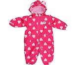 【品番】345-8160(ハート柄)　ベビー・キッズスキーウエア ジャンプスーツ　ワンピース　女の子 　 100cm / C/PINK