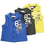 【アウトレット】 Bobson ベスト(80～130cm) キムラタンの子供服 チャコール 80 ( 77136x77636-143 )