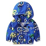 Mimoonkaka 子供服　 男の子　女の子　ベビー　コート　秋　ジャケット　アウターウェア　掘削機　パーカー　ウインドブレーカー　服　防寒　暖かい　秋冬系