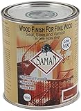 SamaN SAM-316-1L 1-Quart Interior Stain for Fine Wood for Seal, Stain and Varnish, Cinnamon [並行輸入品]