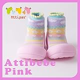 アティパス attipas ベビーシューズ アティべべ ピンク XLサイズ（13.5cm） Attibebe