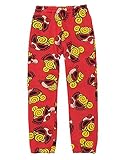 (ヒステリックミニ) Hysteric Mini CHEEKY FACE総柄 裏毛10分丈パンツ 90cm レッド
