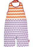 BIBPA グラフィックライン 70~90cm オレンジ×パープル 綿100% B-009-ORPR