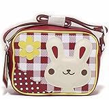 カラフルゼリー 通園バッグ H１８×W２４×マチ１１cm　保育園 幼稚園 バッグ (レッド)