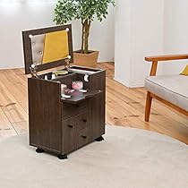 Amazon｜LILY(リリィ) コスメワゴン ドレッサー 完成品