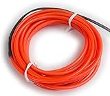 光る ELワイヤー 単品 直径3.2mm 5m レッド [ ELチューブ 照明 エレクトロルミネッセンス 衣装 EDM ネオンワイヤー]