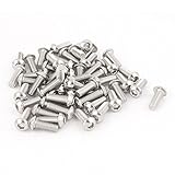 SODIAL(R) M6x16mmステンレススチール六角ソケットボタンヘッドネジ　50件