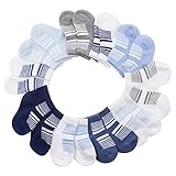 Barehugs Infant Boys All Weather No Show Socks – 10パック – 6 – 12、12 – 24ヶ月 カラー: マルチカラー