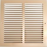 10"w X 10"h Steel Return Air Grilles - Sidewall and Cieling - HVAC DUCT COVER - Brown [並行輸入品]