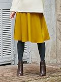 Angeliebe エンジェリーベ マタニティ スカート ミディ丈 ウール混 フラノ フレアースカート 妊婦服 産前 産後 M ～ L イエロー 22067 22067502