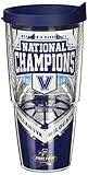 Tervis 1225036 Villanova Univ NCAA Champ 2016ラップTumbler withネイビー蓋、24oz