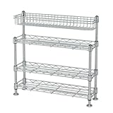 キッチン調味料ラック4段 幅45 KR-454（幅45×奥行12×高さ46.5cm）