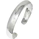TreasureBay Womens Sterling Silver Bangle Bracelet Cuff Design