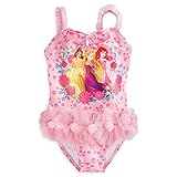ディズニー(Disney)　ディズニー公式 ディズニープリンセス　ワンピース 水着 (ベル・ラプンツェル・アリエル/お花のチュチュ) (US7/8（日本130）) [並行輸入品]