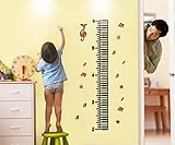 decorsmartプラスチックルーラー成長チャート壁ステッカー、大きなプラスチックルーラー成長を測定するピアノ子供5005