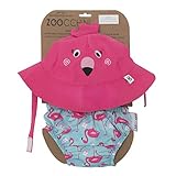 ズッキーニ  (Zoocchini)【日本正規品】スイムパンツとサンハットのセット フラミンゴ (3-6M) ピンク 1枚セット ZOO1706S
