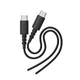 [山善] USB Type-C to C PDケーブル 60W対応 Power Delivery 3.0 480Mbps 急速充電 シリコン 充電コード スマートフォン タブレット ノートパソコン 1.5m ブラック YPDC-6015S
