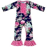 Anbaby かわいいロンパース ベビースーツ 女の子の赤ちゃん用 カラー: ブルー