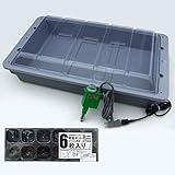 家庭用発芽育苗器：菜友器サーモ付と育苗ポットミニ12穴6枚のセット ノーブランド品