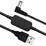 12v usb 変換 USB → DC12V 昇圧 変換 L型DC 1.7mm X 4.0mm 昇圧ケーブル 1メートル