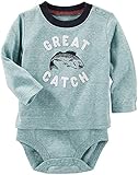 OshKosh B'gosh Baby Boys Single Bodysuit Green 18M [並行輸入品]