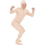 [PURE] ピュア 全身タイツ ストレッチ 顔出し 変装 L ベージュ