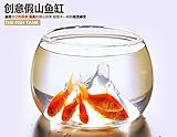 Lovoski ガラス製　水耕栽培容器　花瓶　ボトル　水槽　水族館　フラワーベース　水槽　雑貨 飾り　容器　装飾　透明