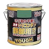 ニッペ 高耐久シリコン樹脂塗料 油性シリコンタフ フェンスグリーン 0.7L
