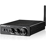 AIYIMA A07 PRO デスクトップアンプ TPA3255+QCC304X+N5532*5 Bluetooth 5.2 apt-x hd 300W*2 パワーアンプ Hifi AUDIO デスクトップアンプ