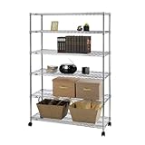 25mm ルミナス スチールラック 耐荷重250kg 幅121.5×奥46×高179.5cm 6段 120幅 NLH1218-6