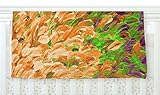 KESS InHouse Ebi Emporium Follow the Current III Orange Green Fleece Baby Blanket 40 x 30 [並行輸入品]